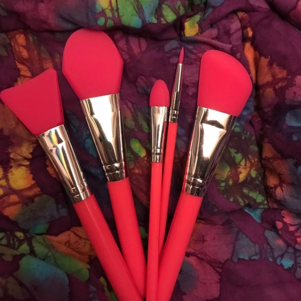 5-Piece Silicone Cosmetic Brush Set
